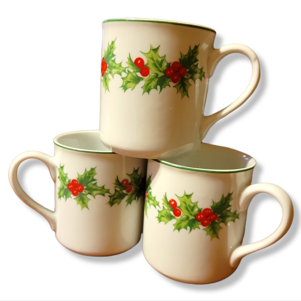 3 Vtg Porcelana Schmidt Brasil Coffee Cup Mugs